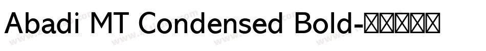 Abadi MT Condensed Bold字体转换